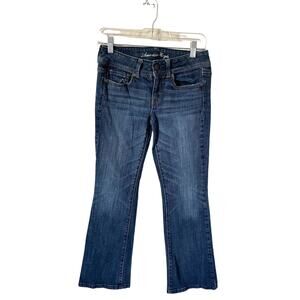 American Eagle Low Rise Original Boot Bootcut Denim Jeans Blue 2 Short